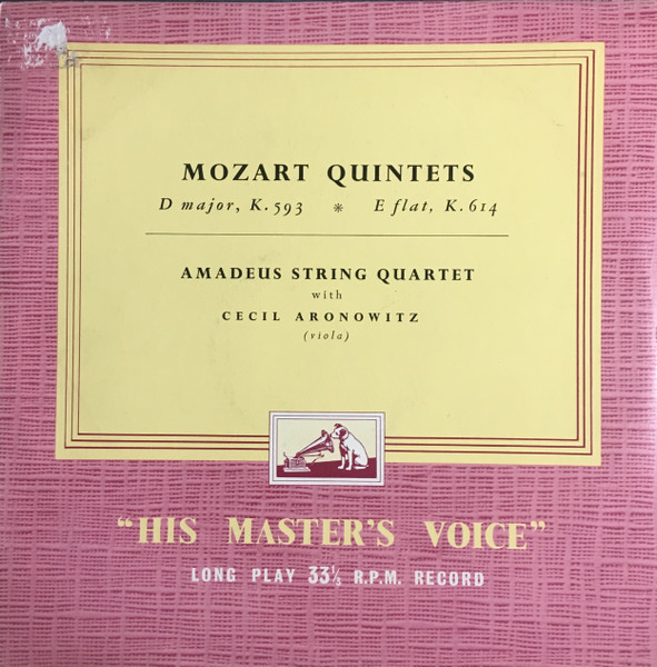 Quintets D Major, K.593 * E Flat, K.614
