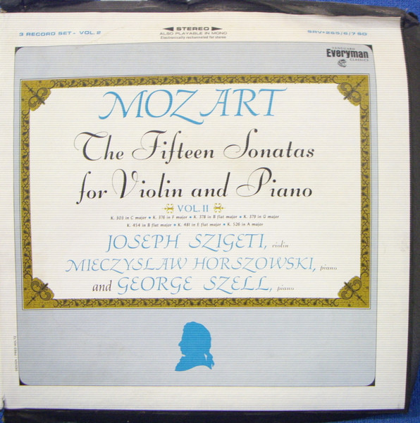 The Fifteen Sonatas for Violin and Piano, Vol II