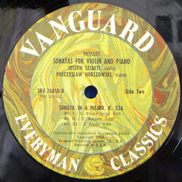 The Fifteen Sonatas for Violin and Piano, Vol II