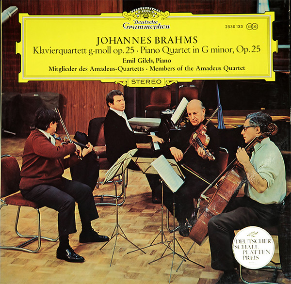 Klavierquartett G-moll Op. 25 = Piano Quartet in G Minor, Op. 25
