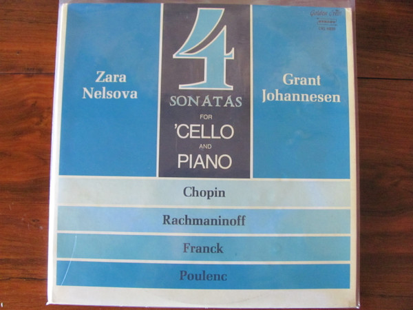 4 Sonatas For Cello And Piano