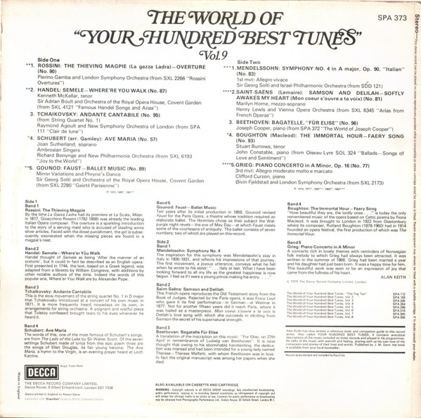 The World Of Your Hundred Best Tunes Vol. 9