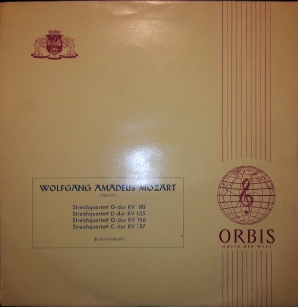 Streichquartett G-Dur KV 80 / Streichquartett D-Dur KV 155 / Streichquartett G-Dur KV 156 / Streichquartett C-Dur KV 157