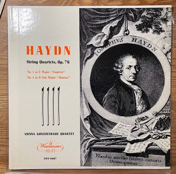 String Quartets, Op 76, No.3 In C Major (Emperor) & No. 4 In B Flat Major (Sunrise)