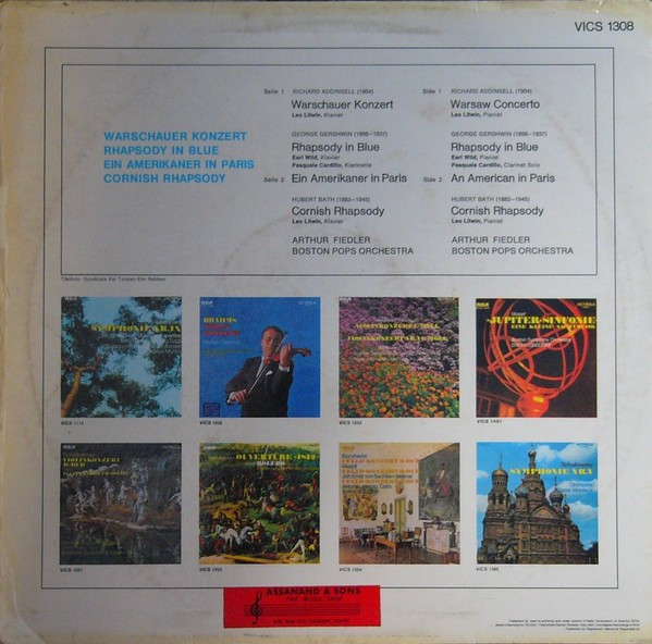 Rhapsody In Blue / Warschauer Konzert / Cornish Rhapsody