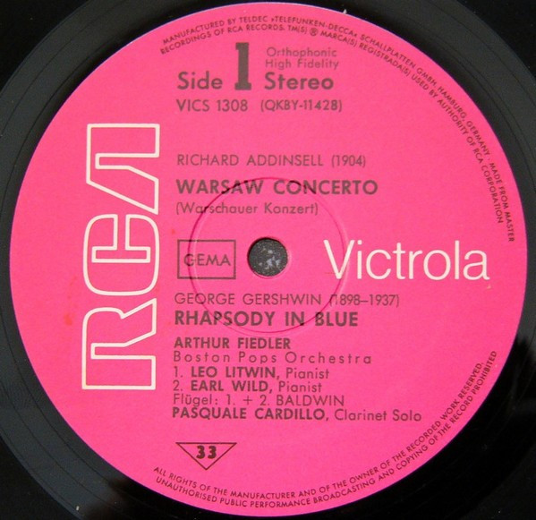 Rhapsody In Blue / Warschauer Konzert / Cornish Rhapsody
