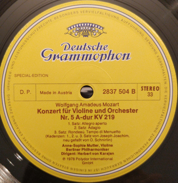 Violinkonzerte &middot; Violin Concertos No.3 G-dur KV 216 &middot; No.5 A-dur KV 219
