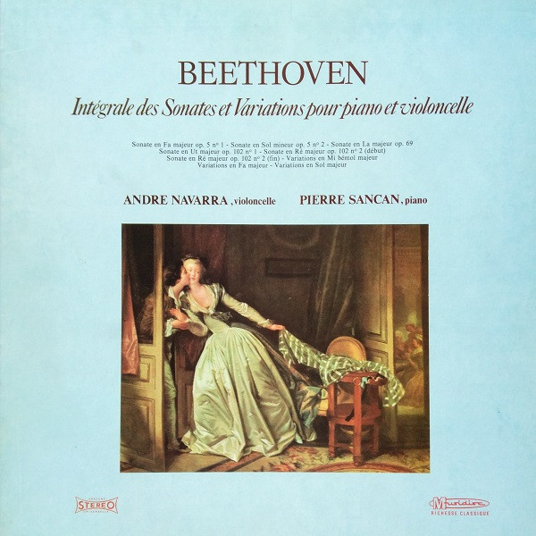 Int&eacute;grale Des Sonates Et Variations Pour Piano Et Violoncelle