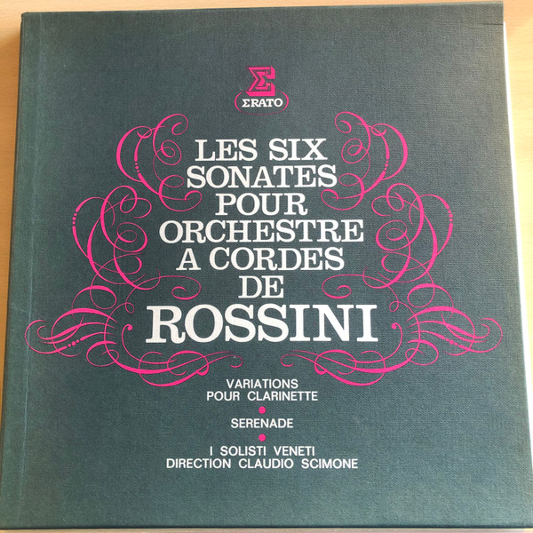 Les Six Sonates Pour Orchestre &Agrave; Cordes, Variations Pour Clarinette, S&eacute;r&eacute;nade