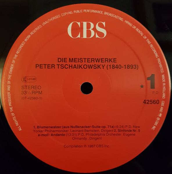 Die Meisterwerke Peter Tschaikowsky