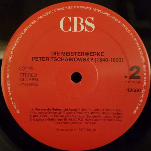 Die Meisterwerke Peter Tschaikowsky