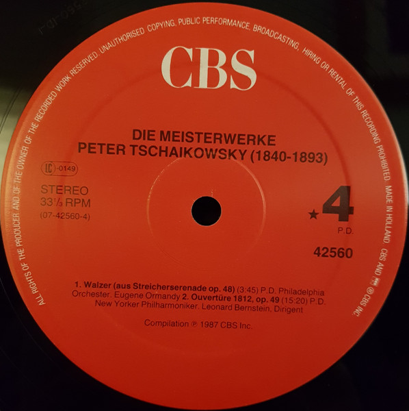 Die Meisterwerke Peter Tschaikowsky