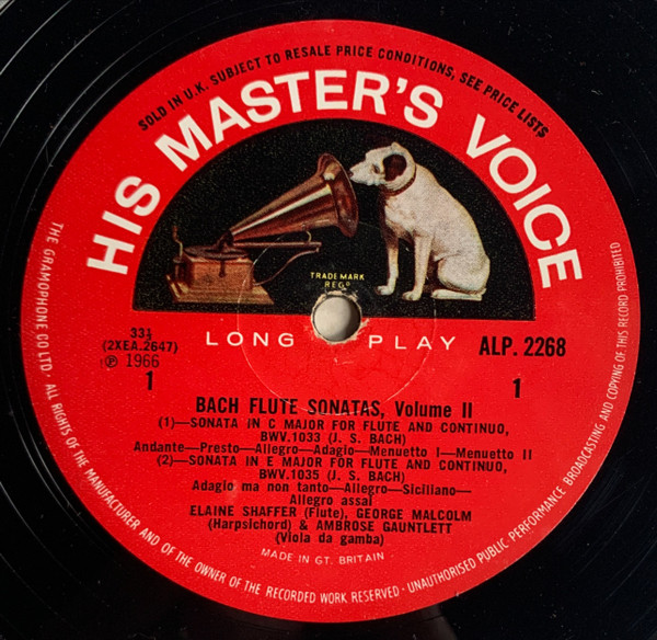 Bach Flute Sonatas Volume 2