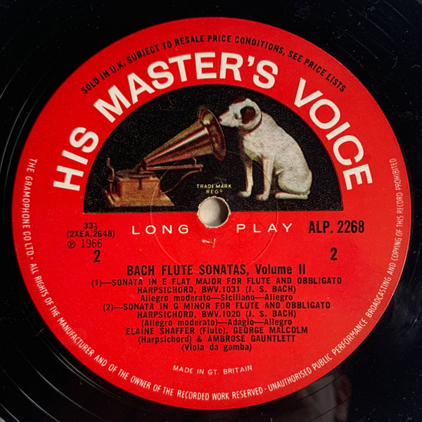 Bach Flute Sonatas Volume 2