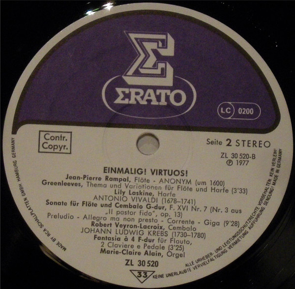 Einmalig-Virtuos: Jean-Pierre Rampal Spielt Bach, Pergolesi, Vivaldi U.A.