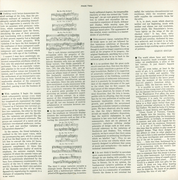 The Goldberg Variations