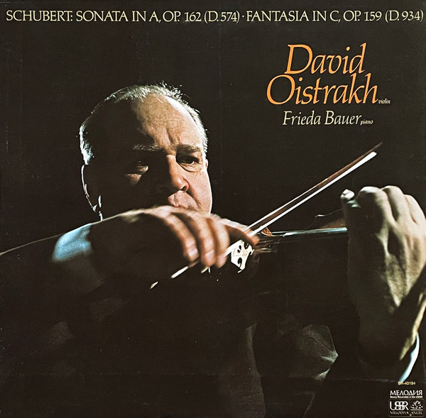 Sonata In A, Op. 162 (D. 574) &bull; Fantasia In C, Op. 159 (D. 934)