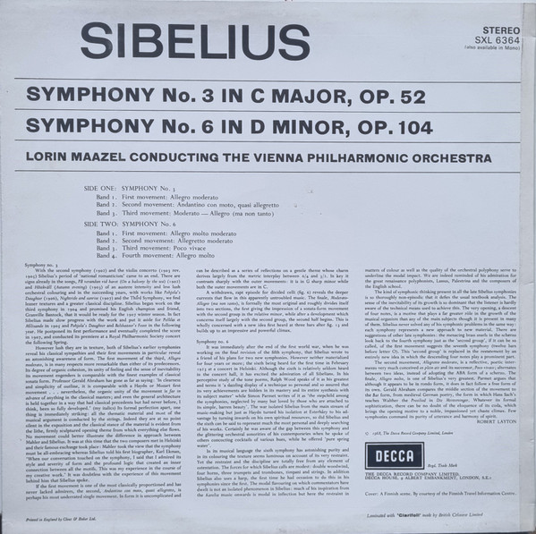Symphony No. 3 / Symphony No. 6