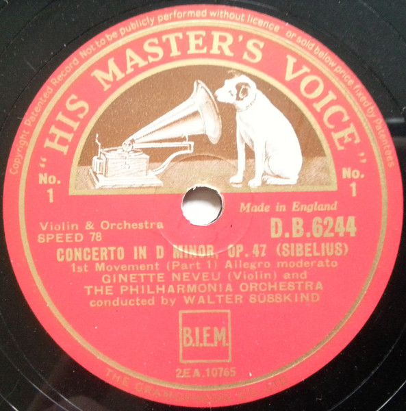 Concerto In D Minor, Op. 47