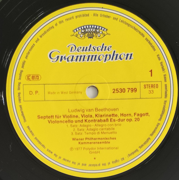 Septett Op.20. Fuge Op.137