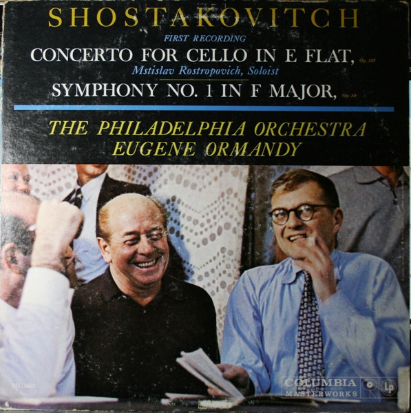 Concerto For Cello In E Flat, Op. 107 / Symphony No. 1 In F Major, Op. 10