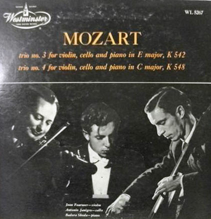 Trio No. 3 For Violin, Cello And Piano In E Major, K. 542 / Trio No. 4 For Violin, Cello And Piano In C Major, K. 548