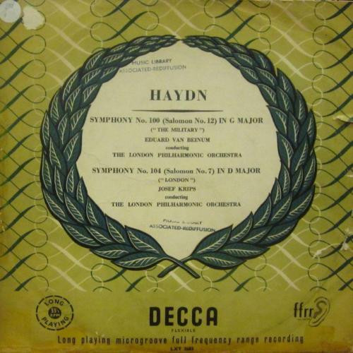 Symphony No. 100 In G Major (The "Military") / Symphony No. 104 In D Major ("London")