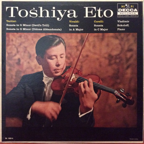 Toshiya Eto Plays Violin Sonatas Of Tartini, Vivaldi And Corelli