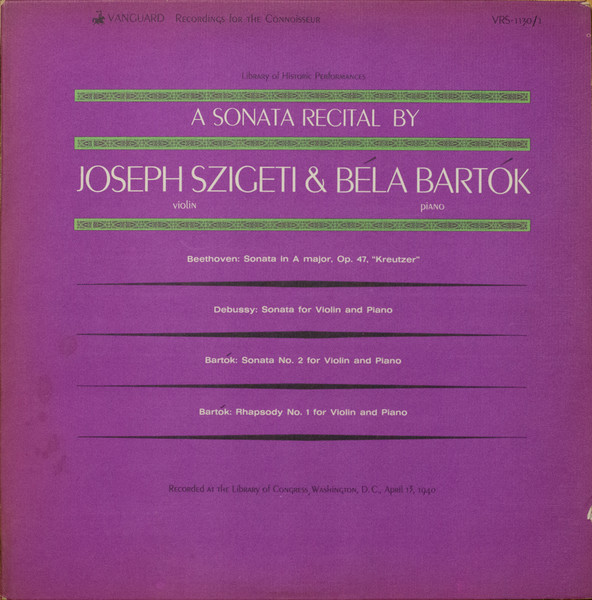 A Sonata Recital