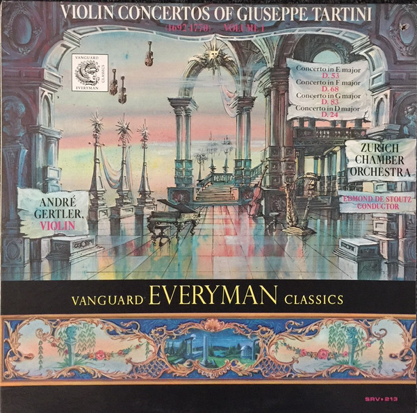 Violin Concertos Of Giuseppe Tartini (1692-1770) Volume 1