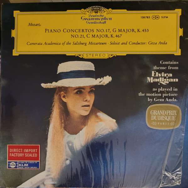 Piano Concertos No. 17, G Major, KV 453, No. 21, C Major, KV 467