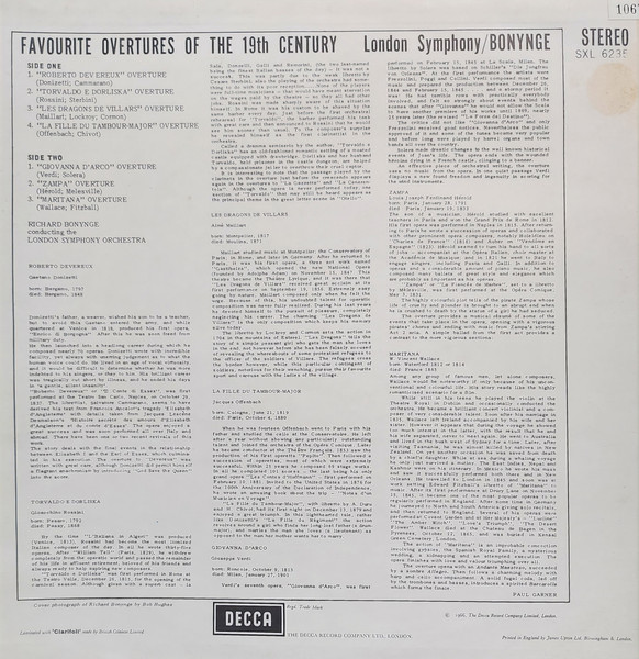 Favourite Overtures Of The 19th Century