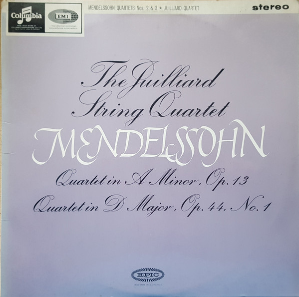 Quartet In A Minor, Op. 13 / Quartet In D Major, Op. 44, Nr. 1