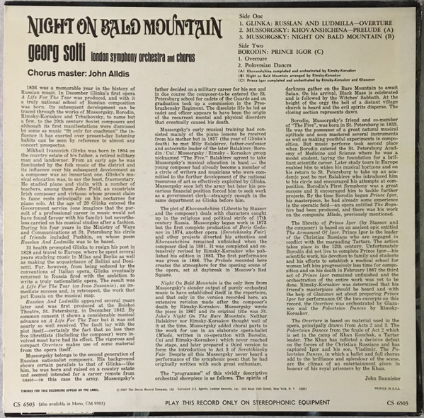 Night On Bald Mountain And Other Orchestral Showpieces