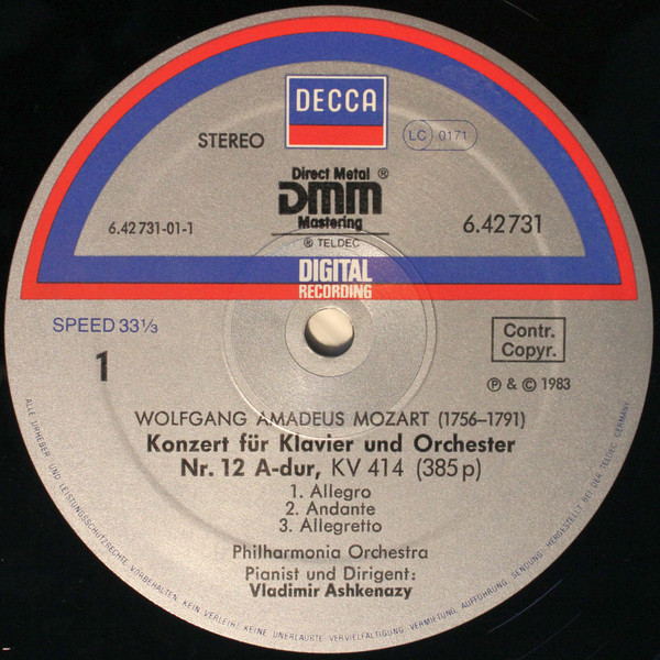 Piano Concertos = Klavierkonzerte No. 12, K.414 &middot; No. 13, K.415