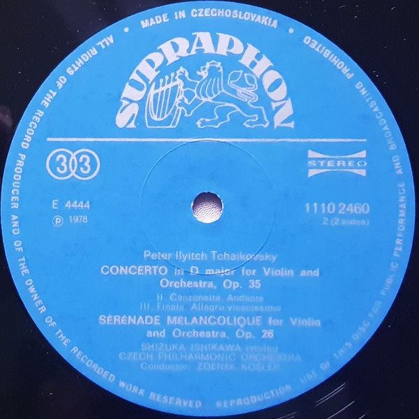 Violin Concerto / S&eacute;r&eacute;nade M&eacute;lancolique
