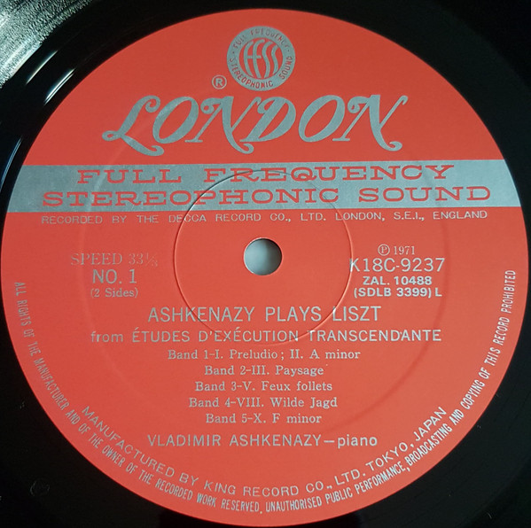 Ashkenazy Plays Liszt
