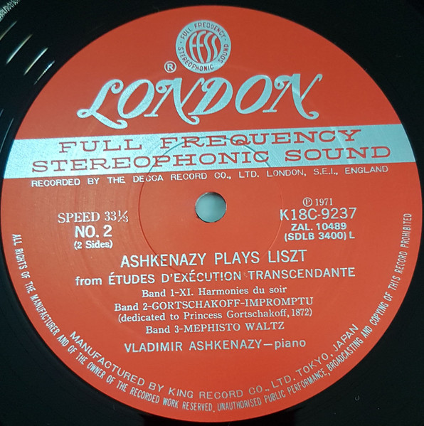 Ashkenazy Plays Liszt