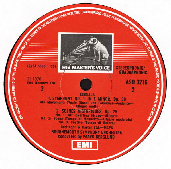 Symphony No. 1 / Sc&egrave;nes Historiques