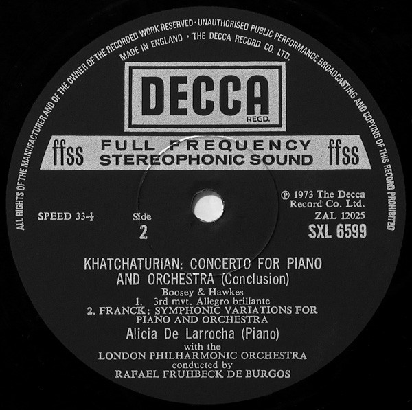 Piano Concerto / Symphonic Variations