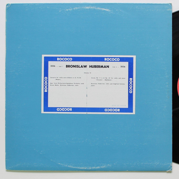 Bronislaw Huberman - Volume IV