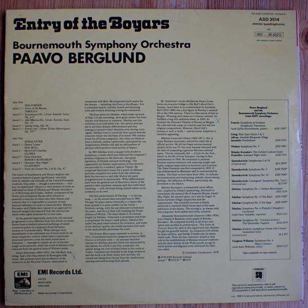 Entry Of The Boyars