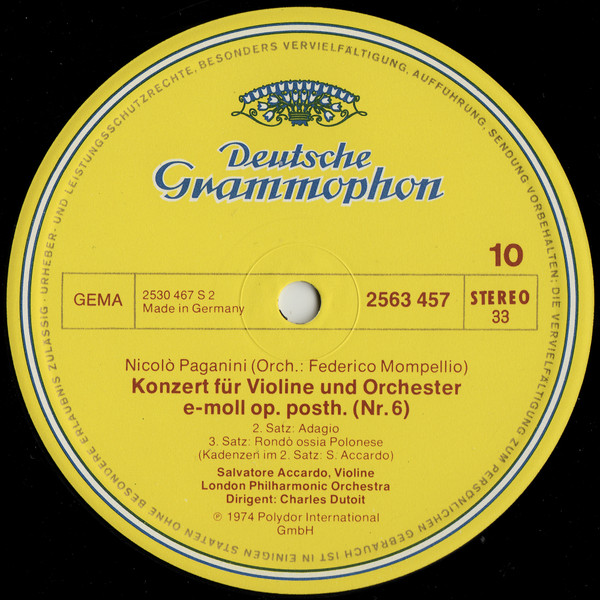 Die 6 Violinkonzerte (Konzerte F&uuml;r Violine Und Orchester)