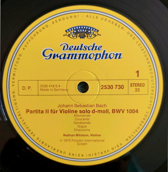 Partiten F&uuml;r Violine Solo &bull; Partitas For Solo Violin: No.2 D-moll &bull; In D Minor, No.3 E-dur &bull; In E Major