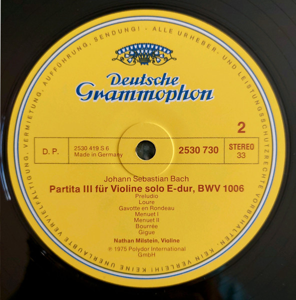 Partiten F&uuml;r Violine Solo &bull; Partitas For Solo Violin: No.2 D-moll &bull; In D Minor, No.3 E-dur &bull; In E Major