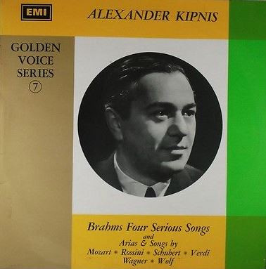 Brahms Four Serious Songs and Arias & Songs by Mozart, Rossini, Schubert, Verdi, Wagner, Wolf