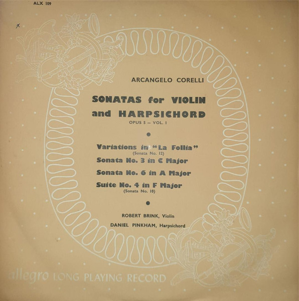 Sonatas For Violin And Harpsichord