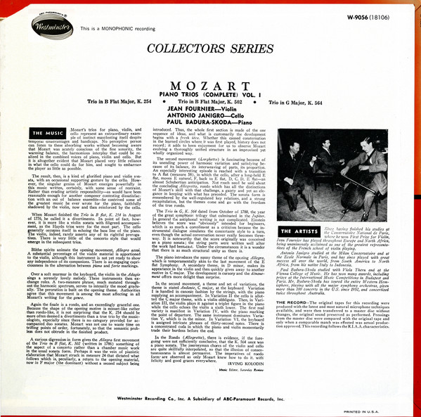 Piano Trios Volume 1
