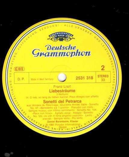 Liebestr&auml;ume &bull; 3 Sonetti Del Petrarca &bull; Consolations