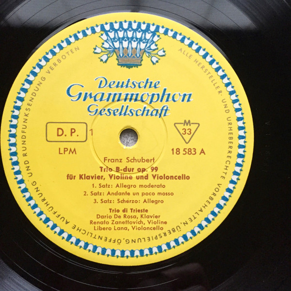 Franz Schubert: Piano Trio In B Flat Major, Op. 99 - Ludwig Van Beethoven: Variations In E Flat Major, Op. 44